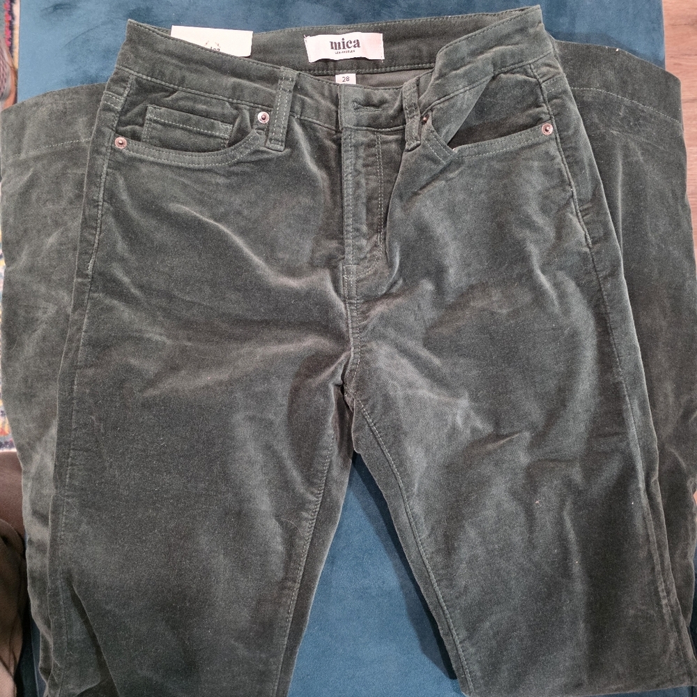 Mica Green Corduroy Pants